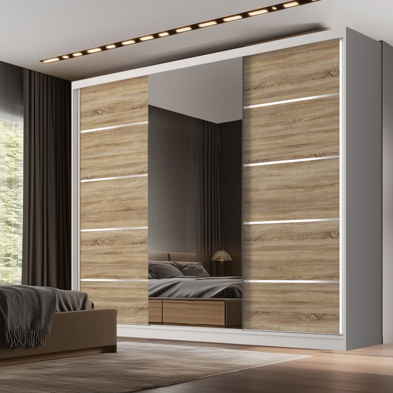 Armoire coulissante SERENITY 200 cm chêne sonoma Fabricant MT SERENITY SZP5/0/W/DS/0/HIAL
