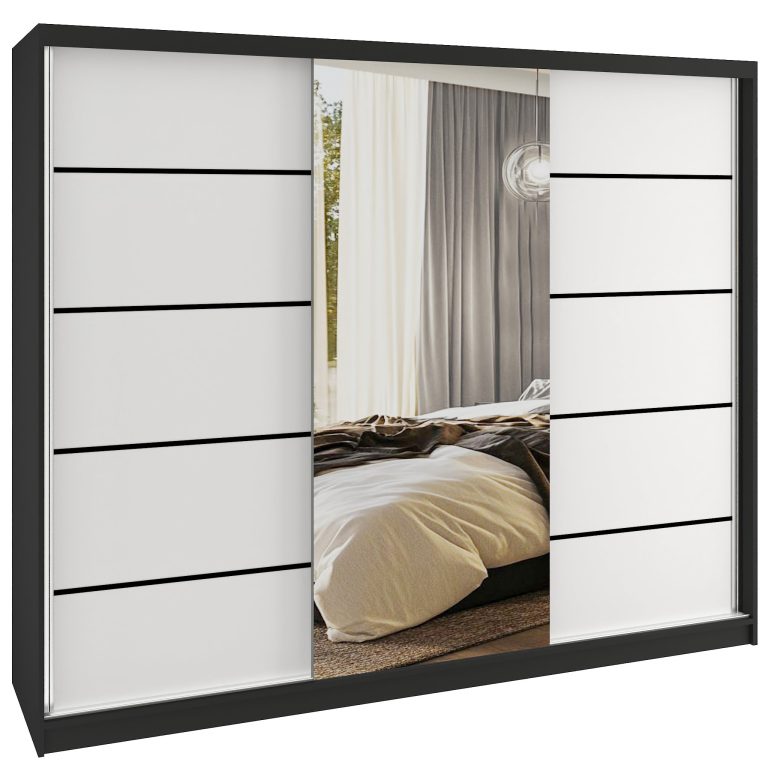 Armoire coulissante SERENITY 232 cm mate blanc Fabricant MBP SERENITY SZP8/0/B/W/0/HIAL