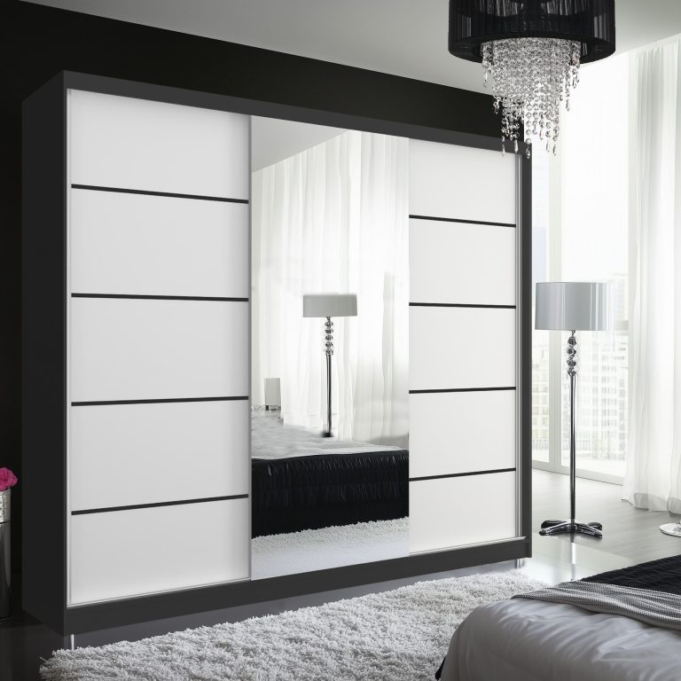 Armoire coulissante SERENITY 200 cm mate blanc Fabricant MT SERENITY SZP5/0/B/W/0/HIAL