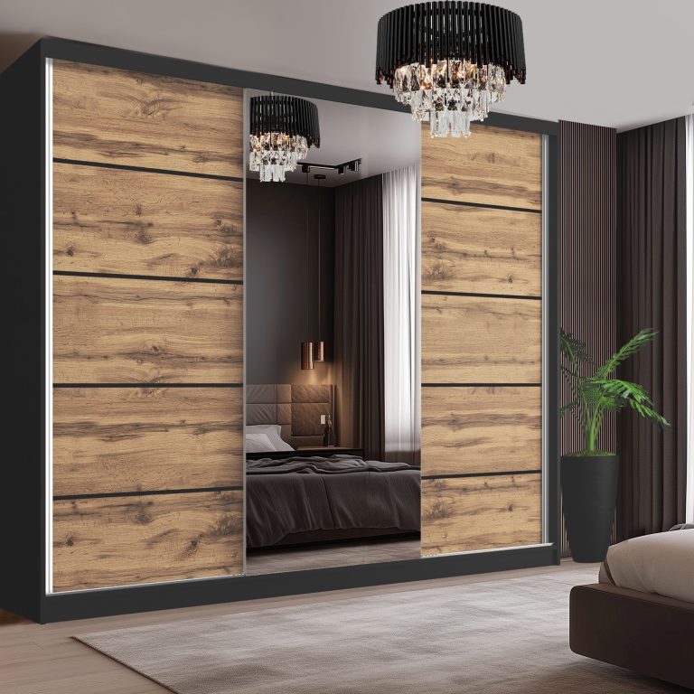 Armoire coulissante SERENITY 200 cm chêne wotan Fabricant MT SERENITY SZP5/0/B/DW/0/HIA