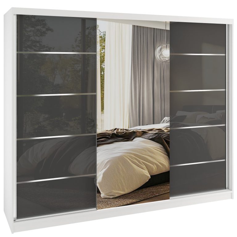 Armoire coulissante SERENITY 200 cm brillance gris Fabricant MTG SERENITY SZP5/0/W/S/0/HIAL