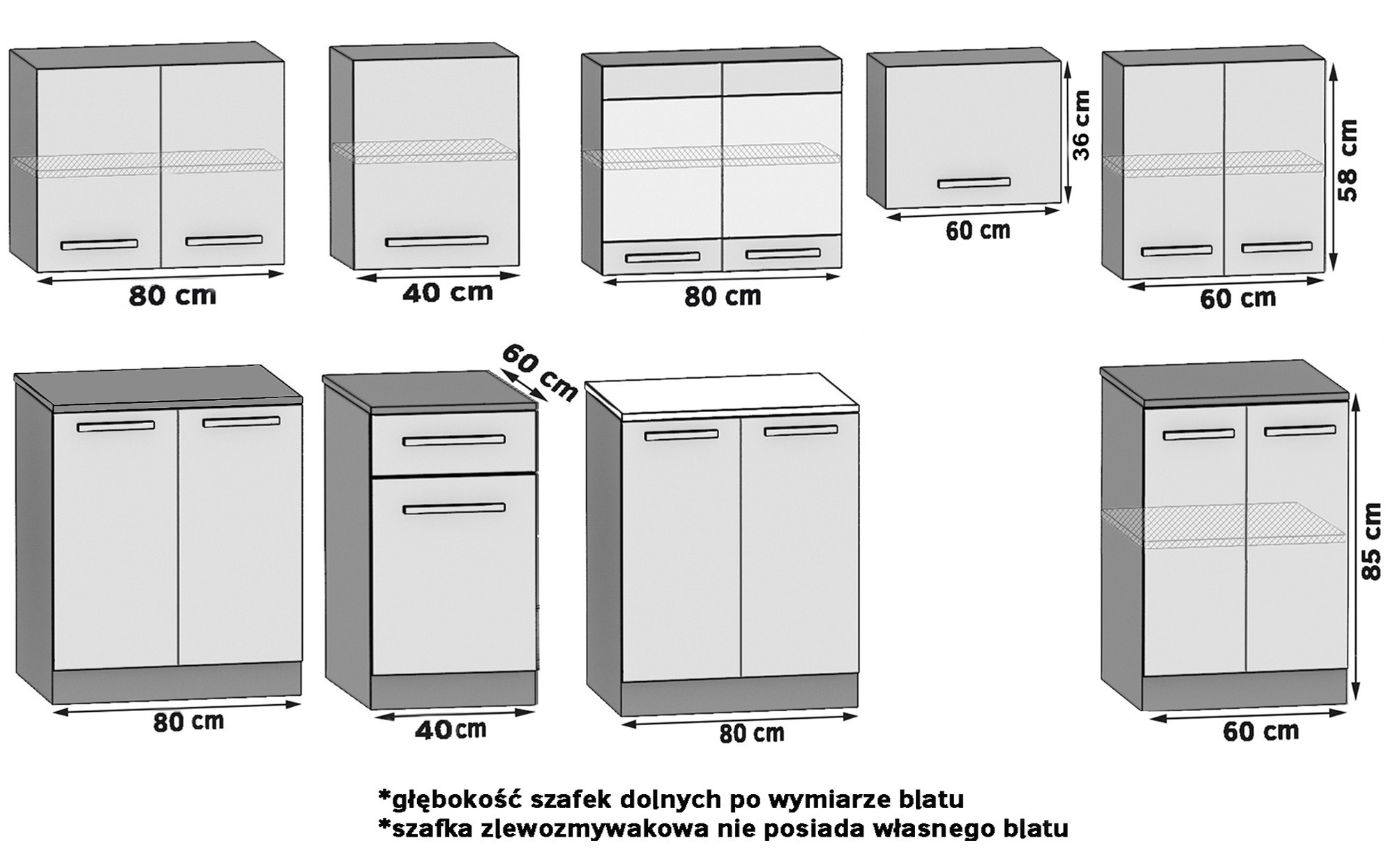 Meubles de cuisine JULIA 320 cm rouge brillant avec plan de travail Fabricant
