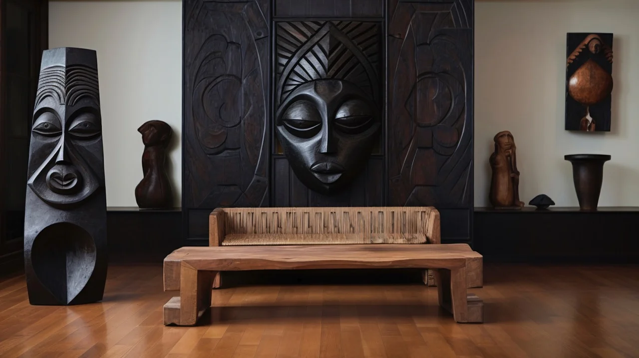Style colonial dans le salon