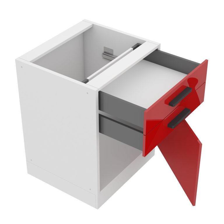 Meuble bas de cuisine 60 cm tiroirs INF SDSZ60/0/WT/R/0/B1/PP
