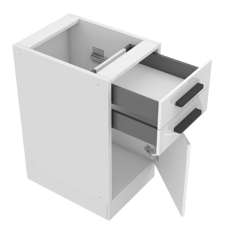 Meuble bas de cuisine 40 cm tiroirs INF SDSZ40/0/WT/W/0/B1/PP