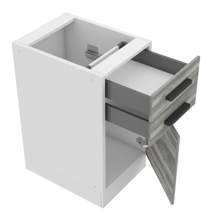 Meuble bas de cuisine 40 cm tiroirs TOR SDSZ40/0/WT/GW/0/B1/PP