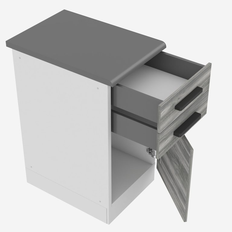 Meuble bas de cuisine 40 cm tiroirs TOR SDSZ40/0/WT/GW/B/B1/PP