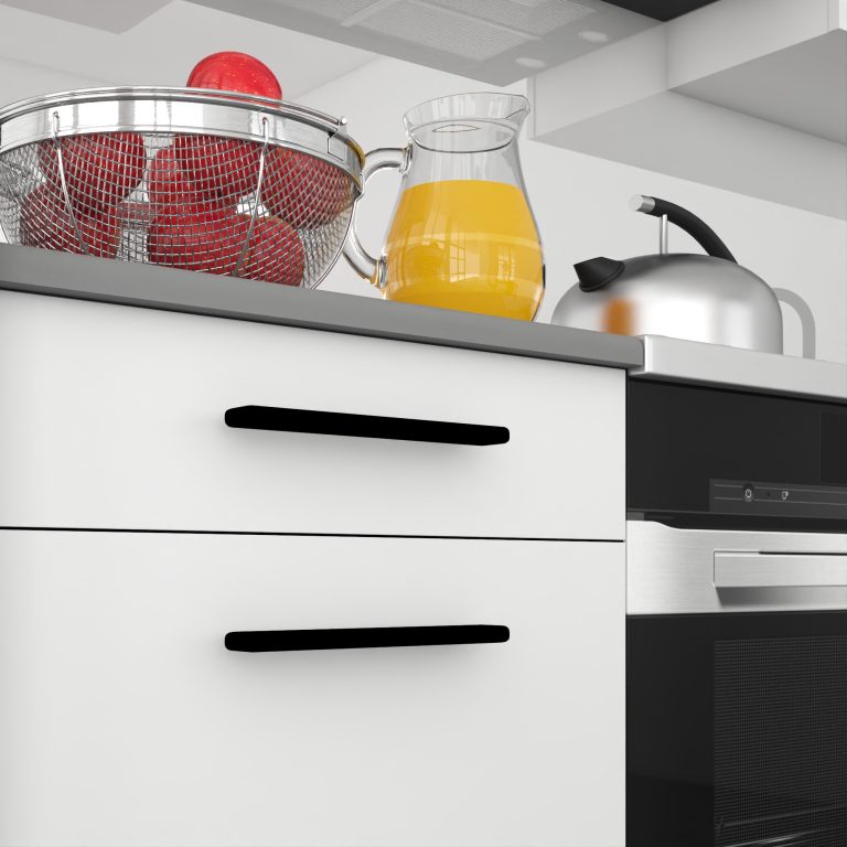 Cuisine 260 cm blanc mat avec plan de travail – Producteur TOR PRIMO260/3/WT/WT/0/B1