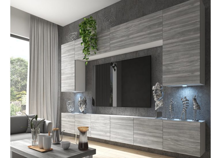 Meuble TV 300 cm gris anthracite graphite – Producteur IMP PRIMO 2/5/W/GW1/0/0