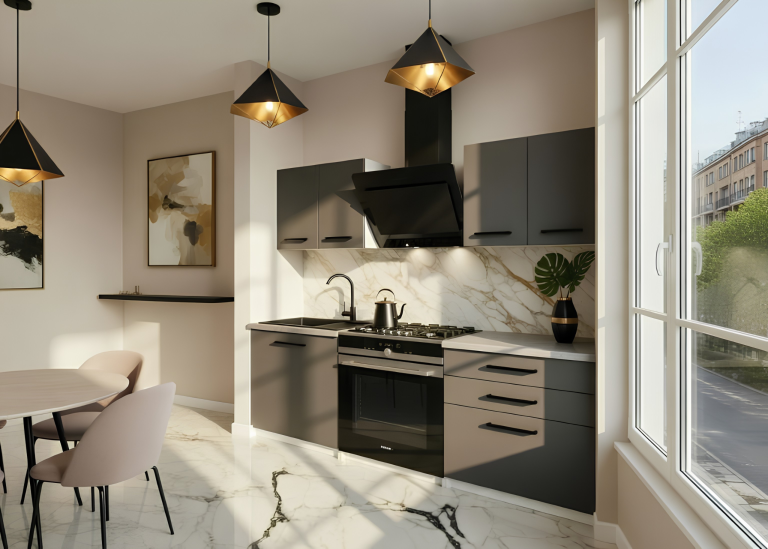 Meubles de cuisine 120 cm gris anthracite graphite avec plan de travail Fabricant TOR TIESTO2/2/WT/SR/0/B1