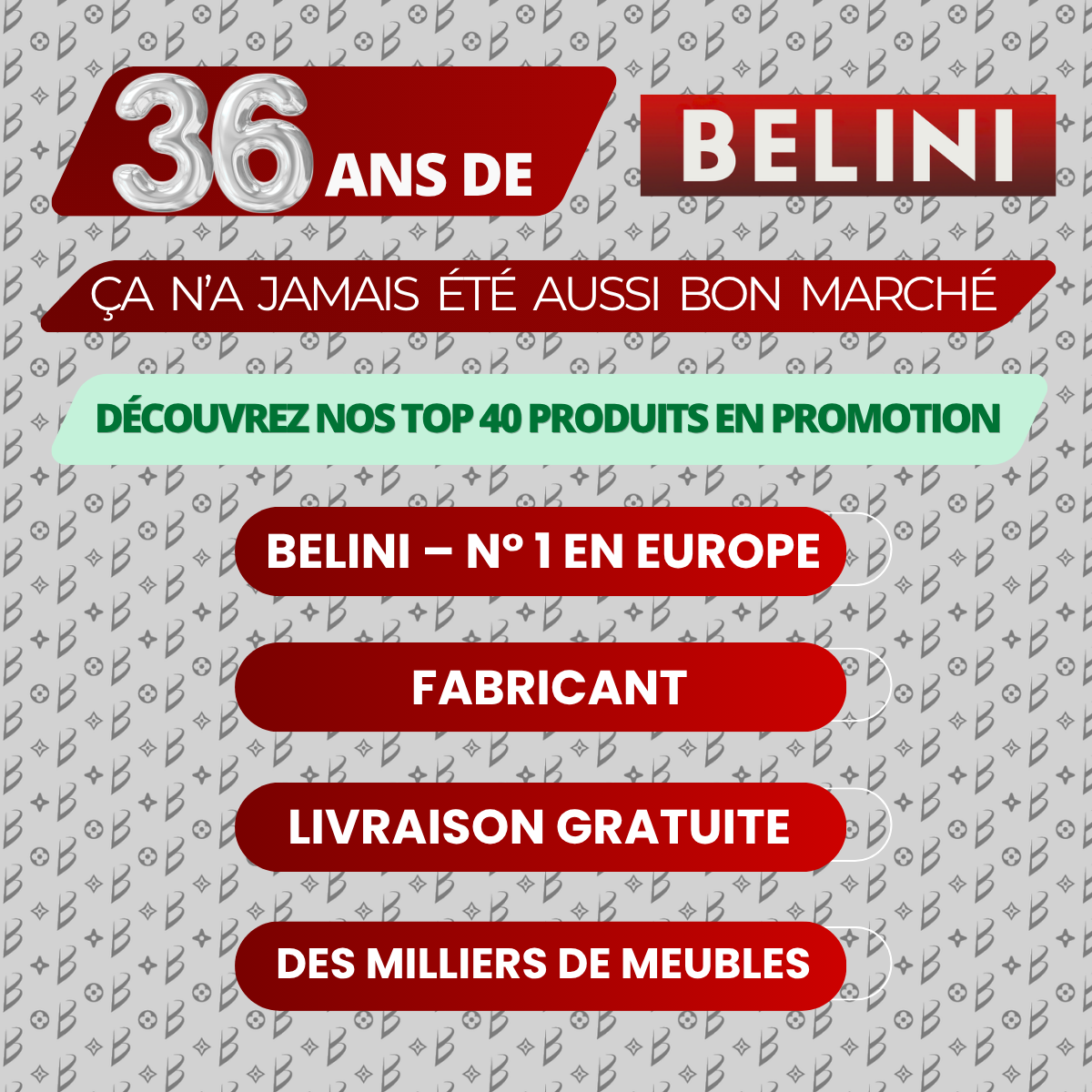 36 ans de BELINI