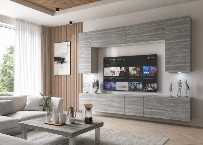 Meuble TV 300 cm gris anthracite graphite – Producteur IMP PRIMO 2/5/W/GW1/0/0