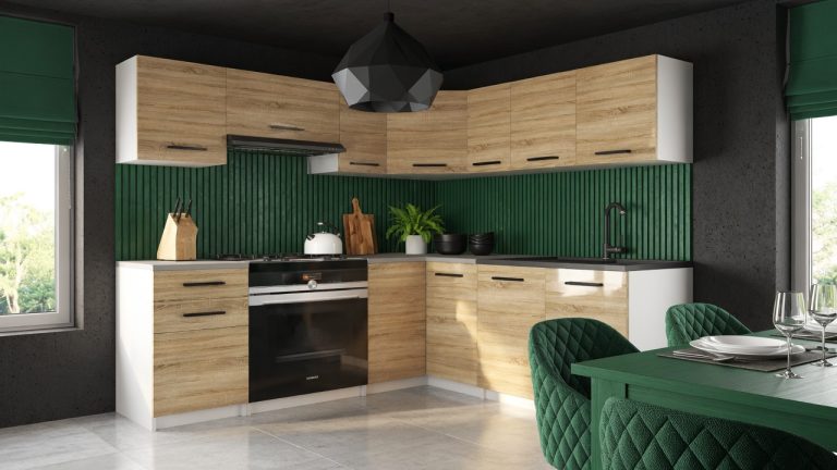 Meuble de cuisine 360 ​​cm chêne wotan chêne sonoma avec plan de travail Fabricant TOR LIDIAUNIQA2/4/WT/DS/0/B1