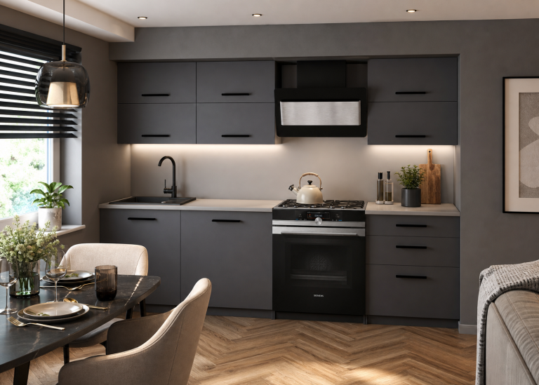 Meubles de cuisine 180 cm gris anthracite graphite avec plan de travail Fabricant TOR PRIMERA2/3/WT/SR/0/B1
