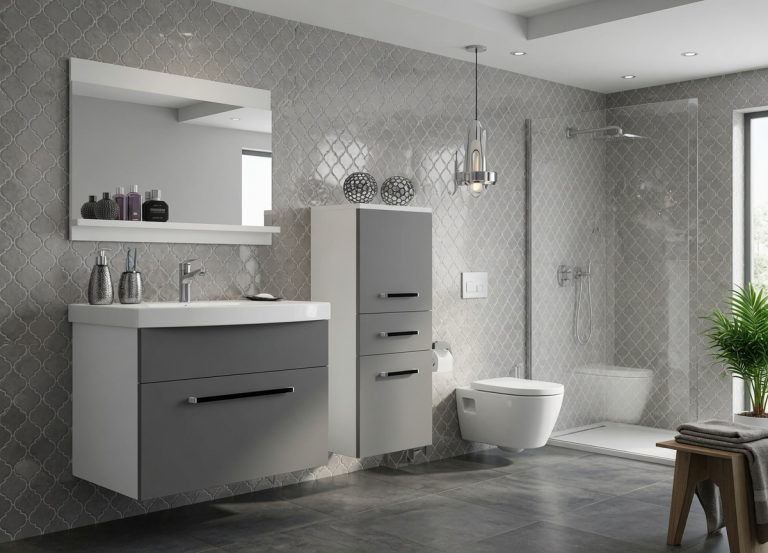 Meuble de salle de bain Belini gris mat + lavabo + miroir Fabricant ROD M 2/0/W/SR/0/ZW