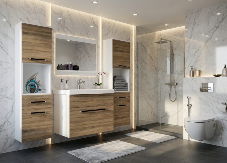 Meuble de salle de bain Belini chêne sonoma + lavabo + miroir Fabricant ROD M 6/0/W/DS/0/ZW