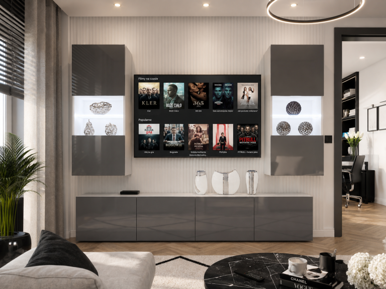 Meuble TV / meuble mural 200 cm gris brillant Fabricant IMP 7/5/W/S/0/0