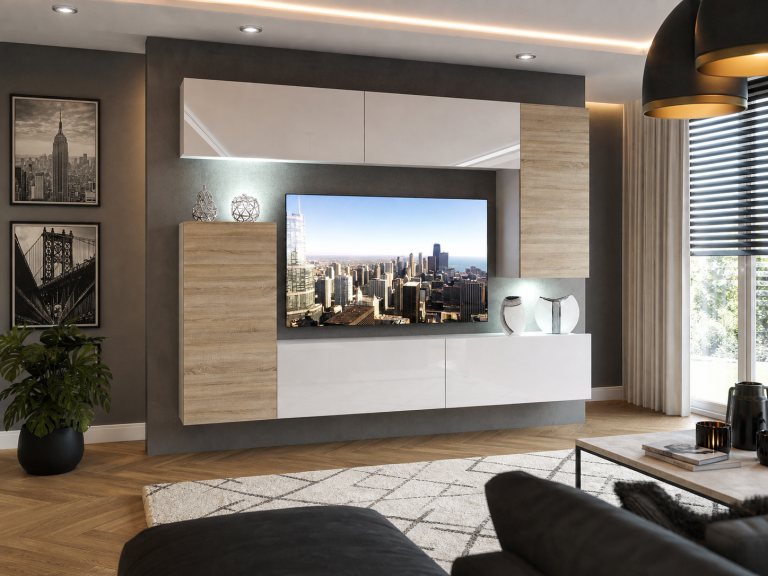 Meuble mural Nexum 121 NEX 8/0/W/WDSDSW/0/0/PP