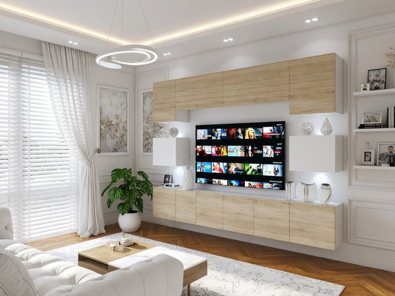 Meuble mural 300 cm Belini chêne sonoma / blanc brillant Imperium 3 Fabricant IMP 3/5/W/DSWDS/0/0