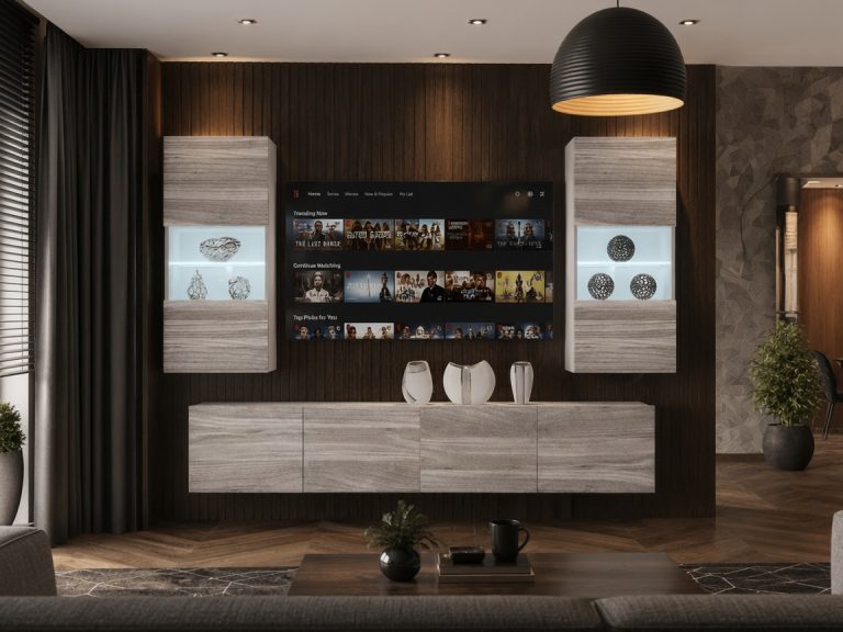 Meuble mural 200 cm Belini gris anthracite Glamour Wood Imperium 7 Fabricant IMP 7/5/W/GW1/0/0