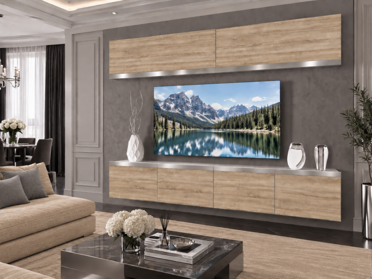 Composition murale Prestige 200 cm TV/RTV chêne chêne wotan chêne sonoma Fabricant IMP P Brando 6/5/W/DS/0/0/SL