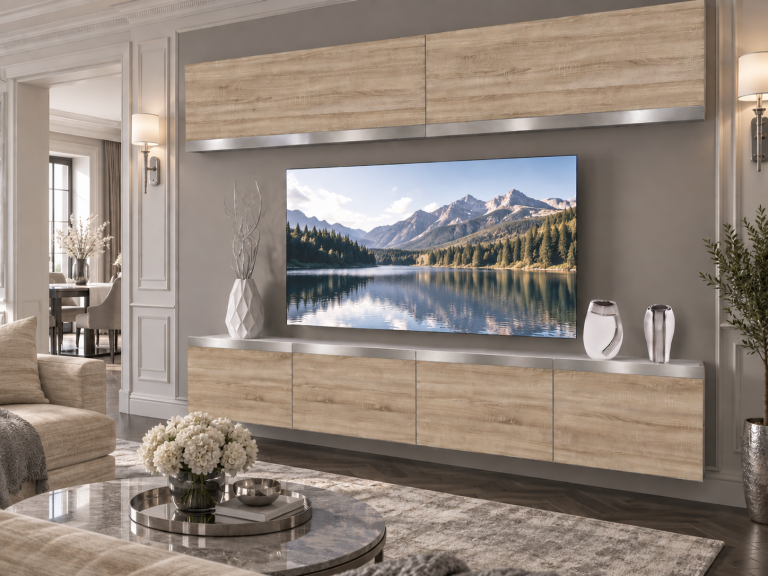 Composition murale Prestige 200 cm TV/RTV chêne chêne wotan chêne sonoma Fabricant IMP P Brando 6/5/W/DS/0/0/SL