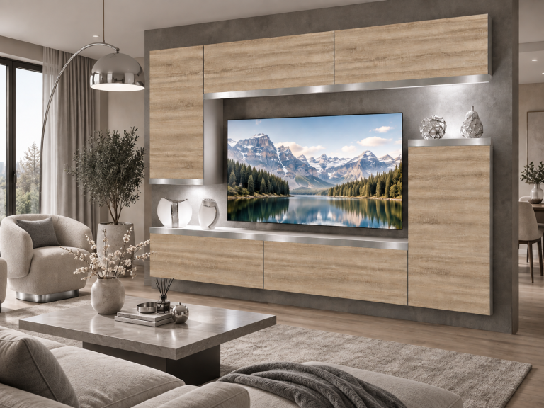 Composition murale Prestige 250 cm TV/RTV chêne chêne wotan chêne sonoma Fabricant IMP P Woody 8/5/W/DS/0/0/SL