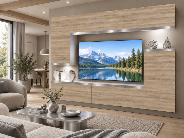 Composition murale Prestige 250 cm TV/RTV chêne chêne wotan chêne sonoma Fabricant IMP P Woody 8/5/W/DS/0/0/SL