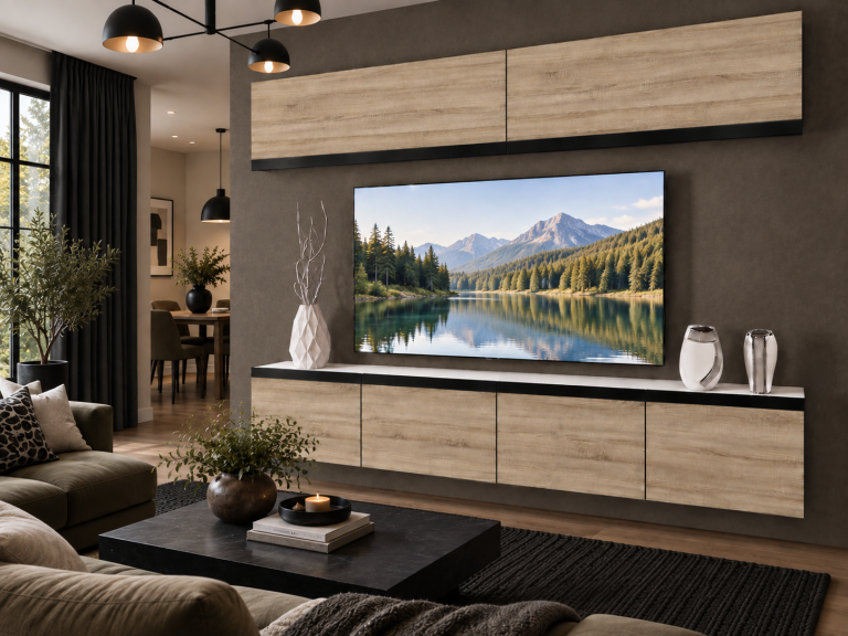 Composition murale Prestige 200 cm TV/RTV chêne chêne wotan chêne sonoma Fabricant IMP P Brando 6/5/W/DS/0/0/CM