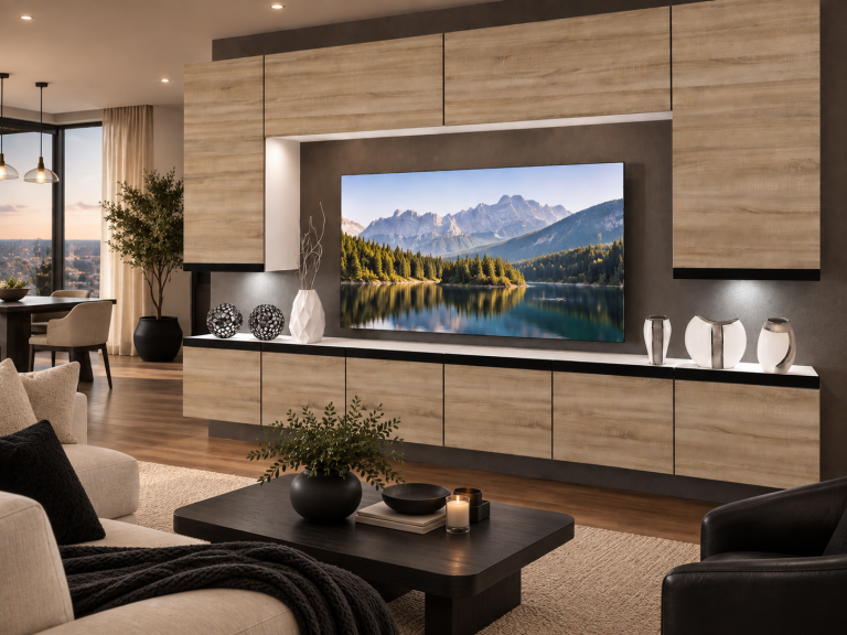 Composition murale Prestige 300 cm TV/RTV chêne chêne wotan chêne sonoma Fabricant IMP P Monroe 2/5/W/DS/0/0/CM
