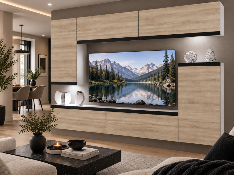 Composition murale Prestige 250 cm TV/RTV chêne chêne wotan chêne sonoma Fabricant IMP P Woody 8/5/W/DS/0/0/CM