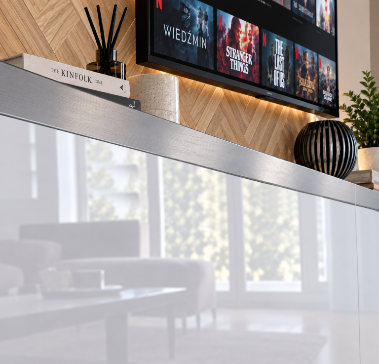 Composition murale Prestige 300 cm TV/RTV grise anthracite graphite Fabricant IMP P Hepburn 4/5/W/GW1/0/0/SL