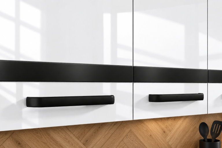 Meubles de cuisine Prestige 260 cm blanc brillant avec plan de travail Fabricant INF P Frida/0/WT/W/0/A1/CM