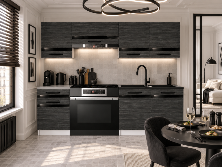 Meubles de cuisine Prestige 180 cm ébène royale sans plan de travail Fabricant TOR P Leonardo/0/WT/HK/BB/A1/CP