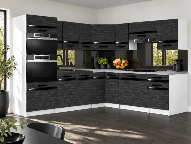 Meble kuchenne Prestige 420 cm heban królewski z blatem Producent TOR P Diego/0/WT/HK/0/A1/CP