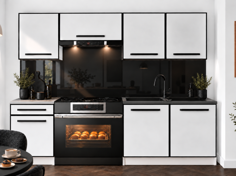 Meubles de cuisine Linea 180 cm blanc mat avec plan de travail Fabricant TOR L Leonardo/0/WT/WT/0/A1