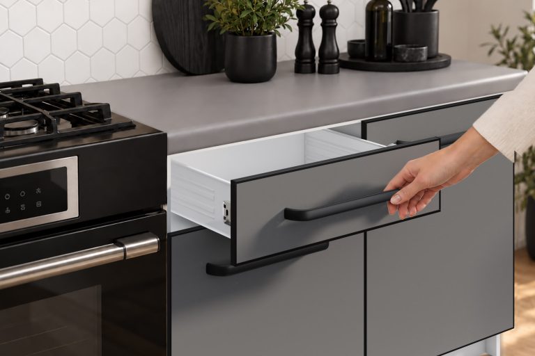 Meubles de cuisine Linea 420 cm gris mat avec plan de travail Fabricant TOR L Gustav/0/WT/SR/0/A1