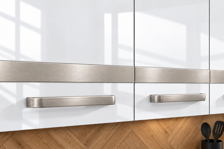 Meubles de cuisine Prestige 320 cm blanc brillant avec plan de travail Fabricant INF P Vincent/0/WT/W/0/C1/SL