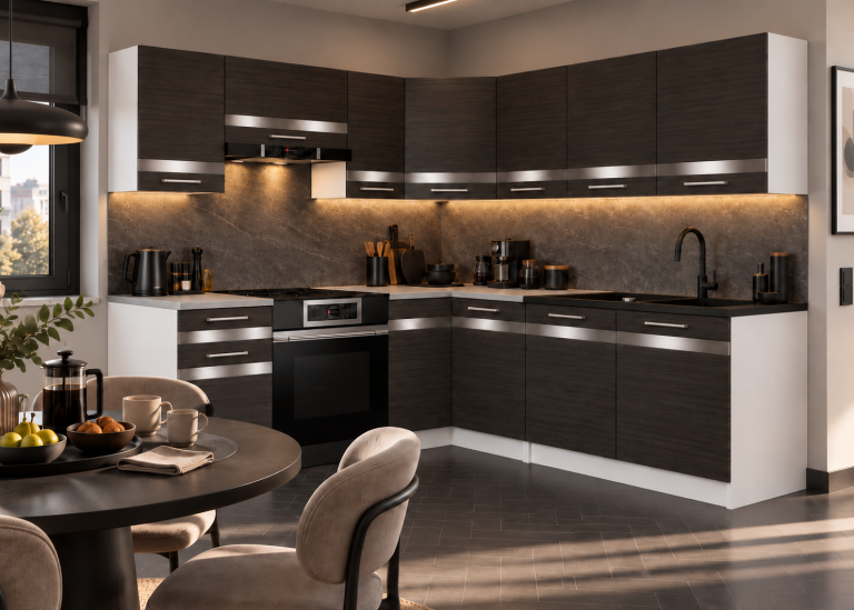 Meubles de cuisine Prestige 360 cm ébène royale sans plan de travail Fabricant TOR P Pablo/0/WT/HK/BB/C1/SL