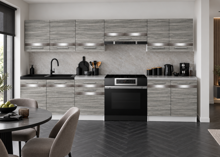 Meubles de cuisine Prestige 240 cm glamour wood sans plan de travail Fabricant TOR P Salvador/0/WT/GW1/BB/C1/SL
