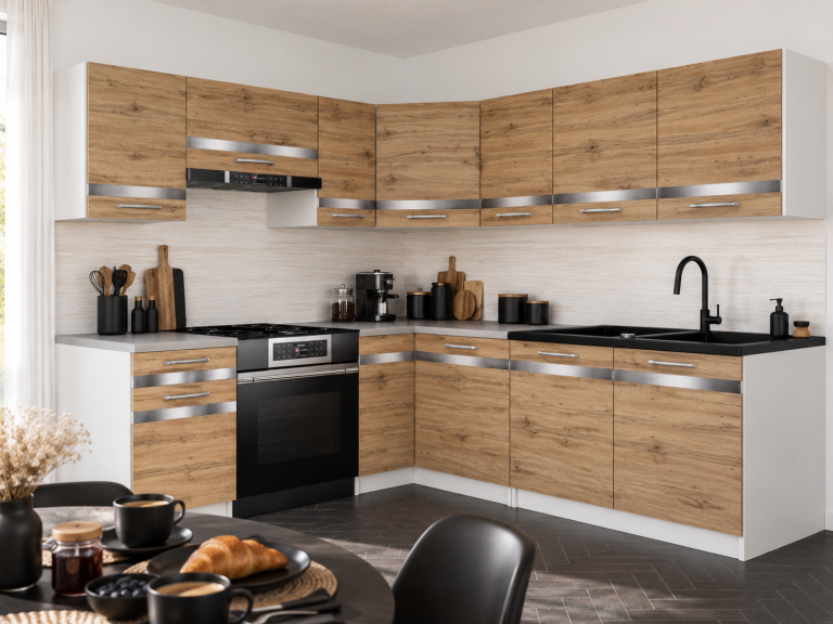 Meubles de cuisine Prestige 360 cm chêne wotan avec plan de travail Fabricant TOR P Pablo/0/WT/DW/0/C1/SL